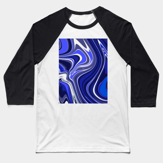 Blue Marble Baseball T-Shirt by Aesir_Artwork